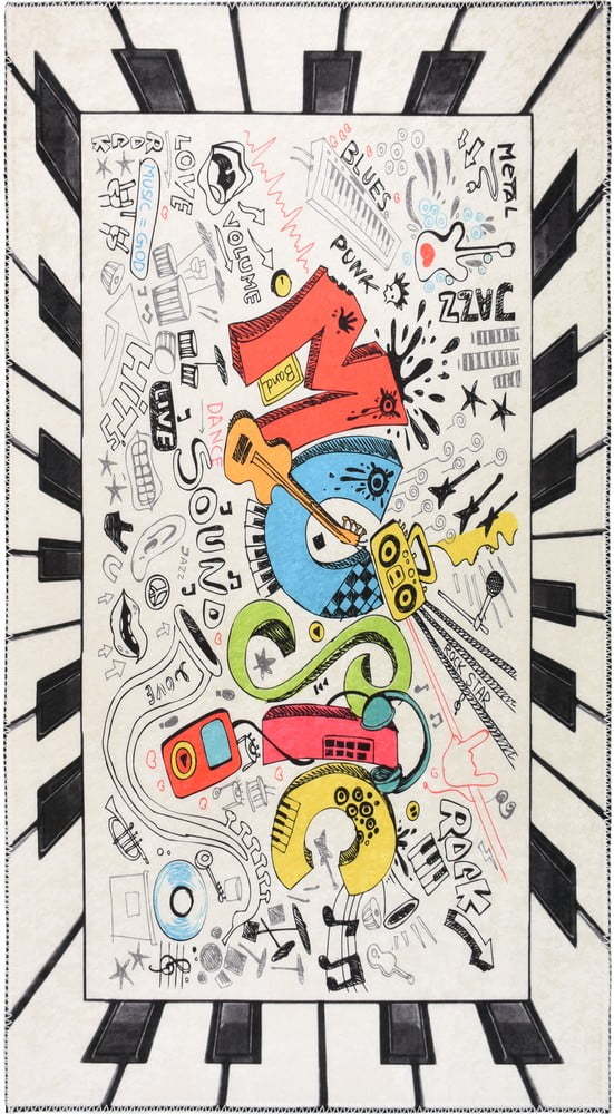 Pratelný dětský koberec 160x230 cm Musical – Vitaus Vitaus