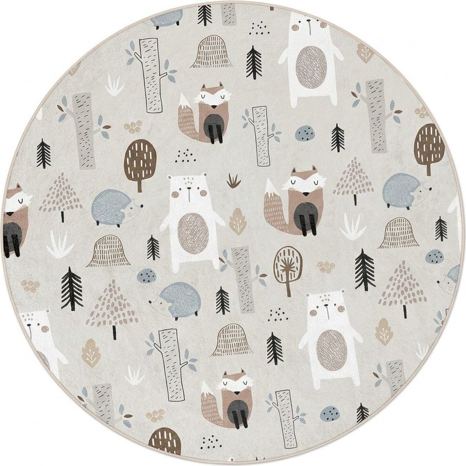 Pratelný dětský koberec ø100 cm Forest Friends – Mila Home Mila Home