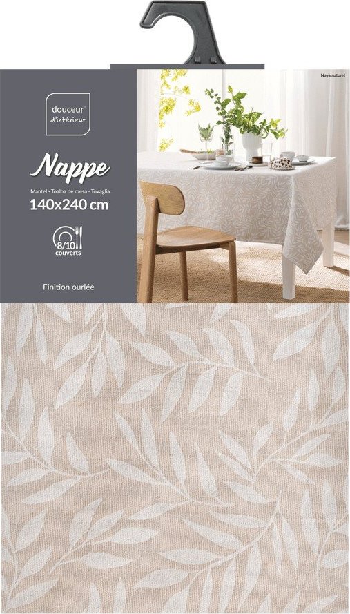 Pratelný ubrus 140x240 cm Naya – douceur d'intérieur Douceur d intérieur