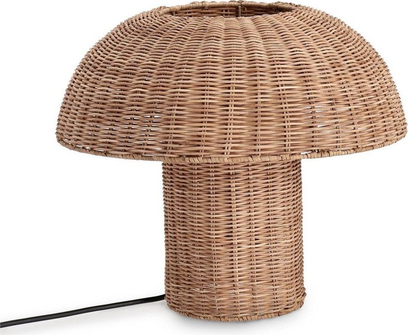 Ratanová LED stolní lampa v přírodní barvě s ratanovým stínidlem (výška 40 cm) Irele – Bizzotto Bizzotto