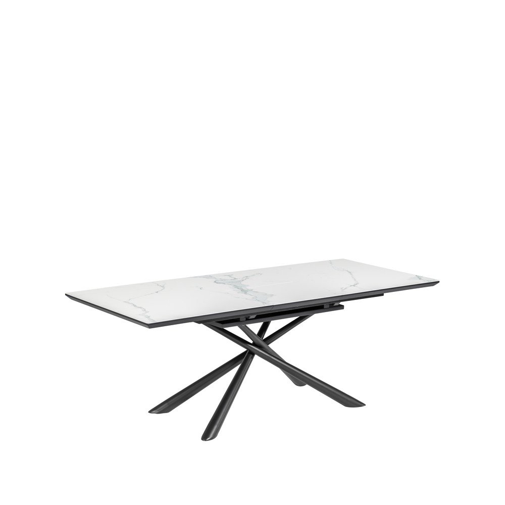 Rozkládací jídelní stůl s přídavnou deskou s keramickou deskou 90x160 cm Theone – Kave Home Kave Home