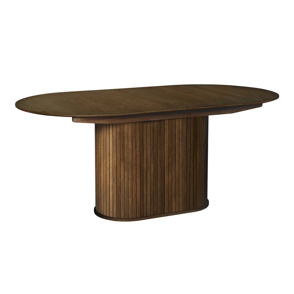 Rozkládací jídelní stůl s přídavnou deskou v dekoru dubu 95x180 cm Nola – Unique Furniture Unique Furniture