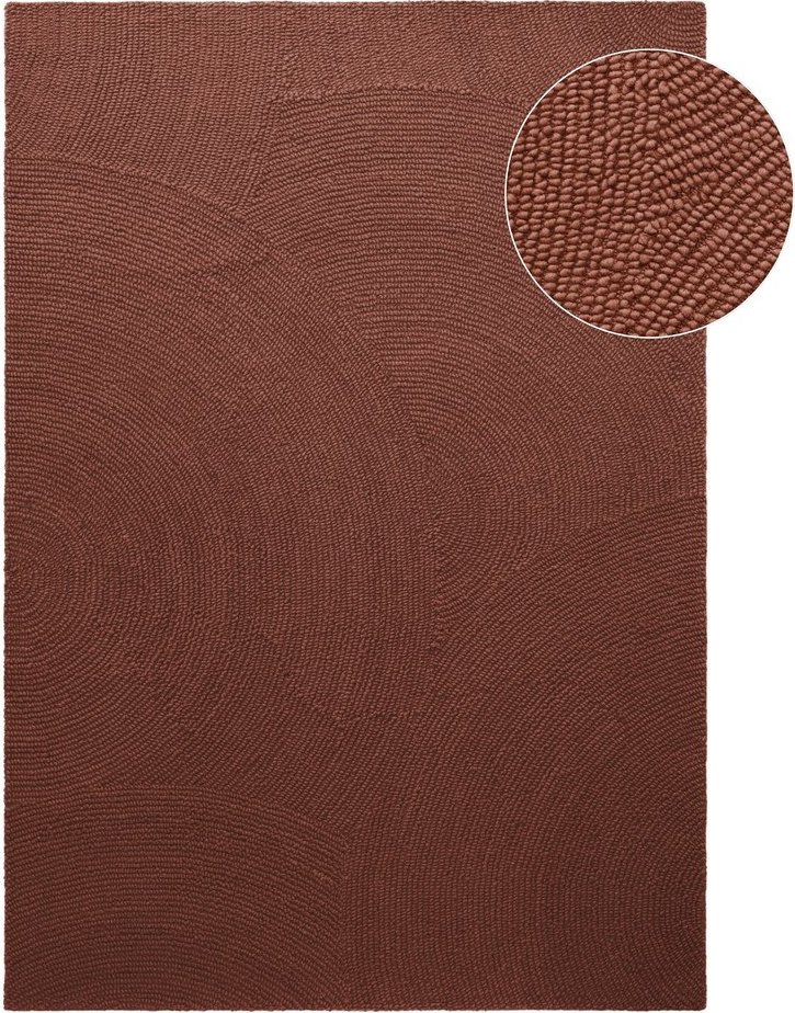 Ručně tkaný vlněný koberec v cihlové barvě 120x180 cm Calmio – Hanse Home Hanse Home