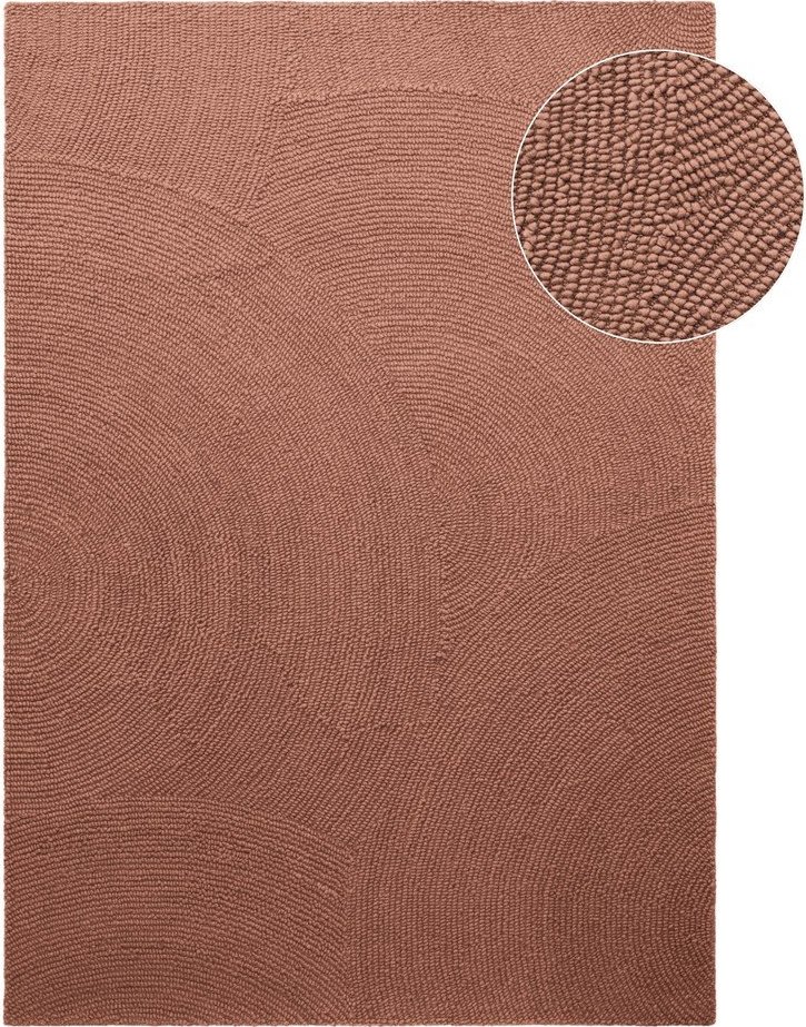 Ručně tkaný vlněný koberec v terakotové barvě 160x230 cm Calmio – Hanse Home Hanse Home