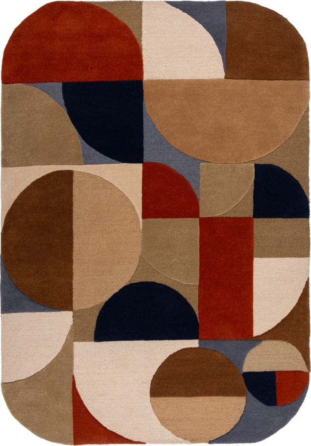 Ručně tkaný vlněný koberec v terakotové barvě 200x290 cm Mia Arch – Flair Rugs Flair Rugs