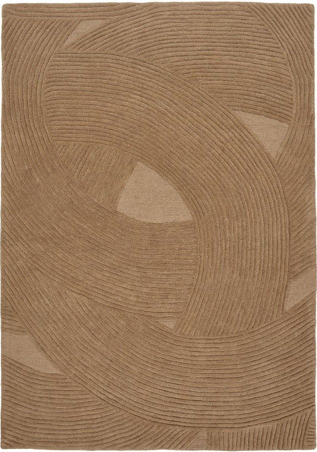 Ručně tkaný vlněný koberec v tmavě přírodní barvě 200x300 cm Pune – House Nordic House Nordic