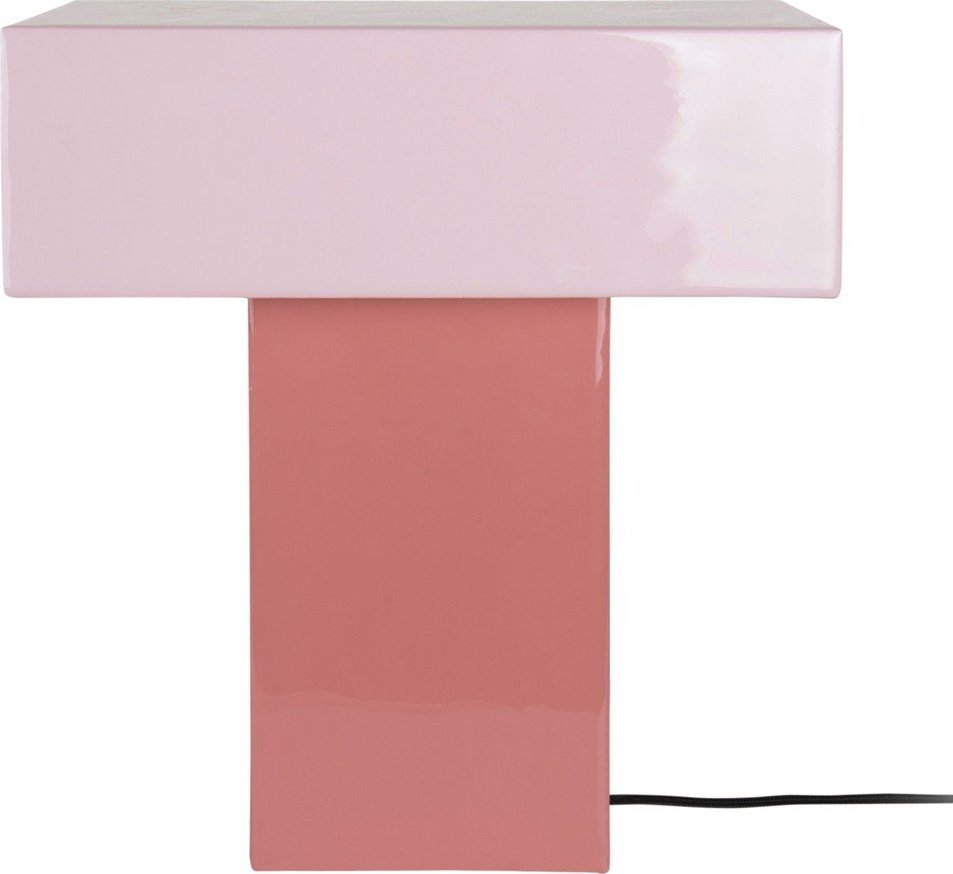 Růžová stolní lampa (výška 35 cm) Grato Recto – Leitmotiv Leitmotiv