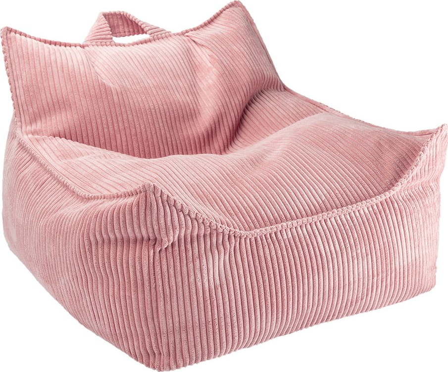 Růžový manšestrový dětský sedací vak Chair – Wigiwama Wigiwama