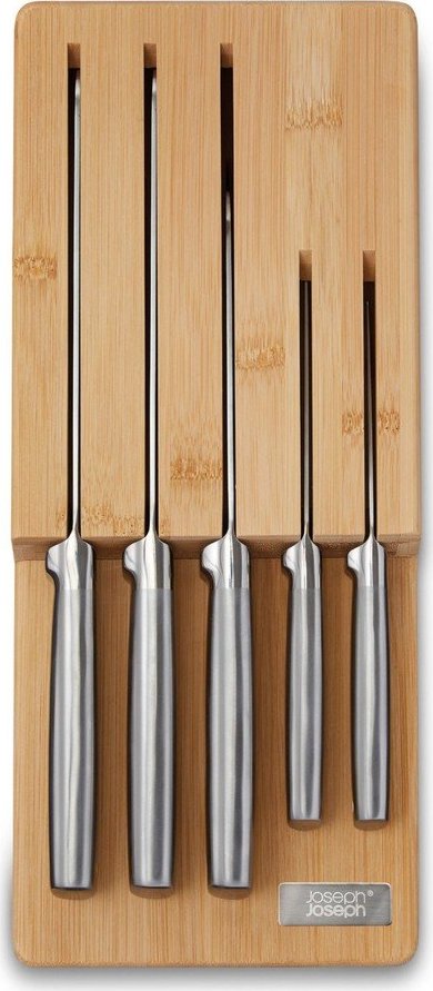 Sada nožů se stojanem 5 ks z nerezové oceli Elevate Bamboo – Joseph Joseph Joseph joseph
