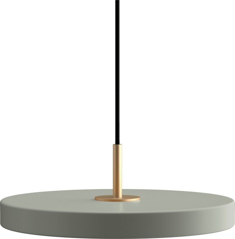 Šalvějově zelené kovové LED stmívatelné závěsné svítidlo s kovovým stínidlem ø 31 cm Asteria Plus – UMAGE UMAGE