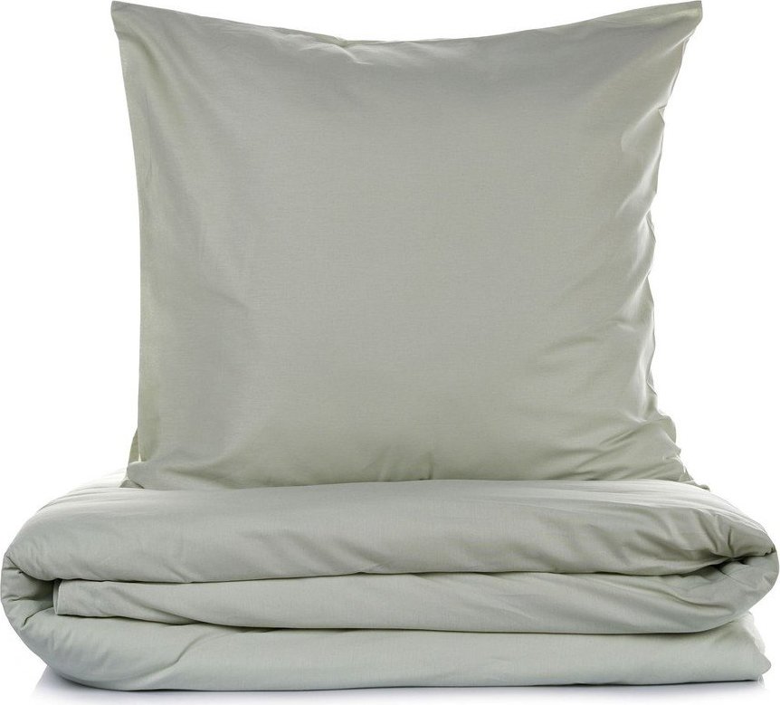 Šalvějově zelené povlečení na jednolůžko 200x140 cm Plain – Mijolnir Mijolnir