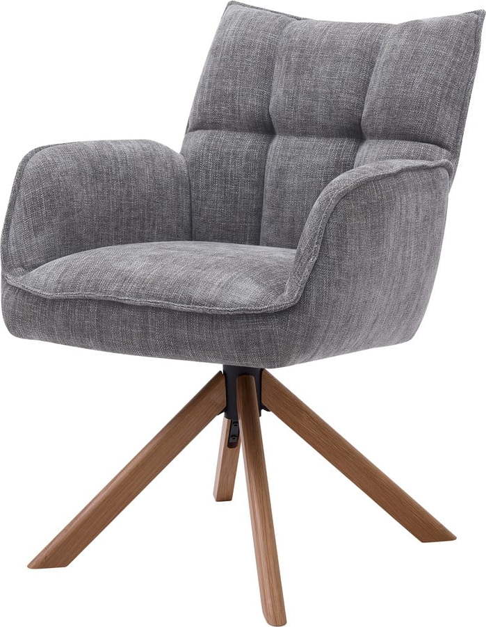 Šedá čalouněná jídelní křesla v sadě 2 ks Marilla – Unique Furniture Unique Furniture