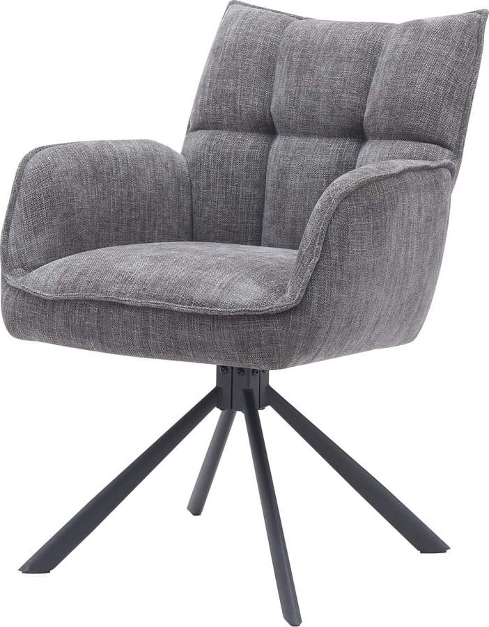 Šedá čalouněná jídelní křesla v sadě 2 ks Marilla – Unique Furniture Unique Furniture