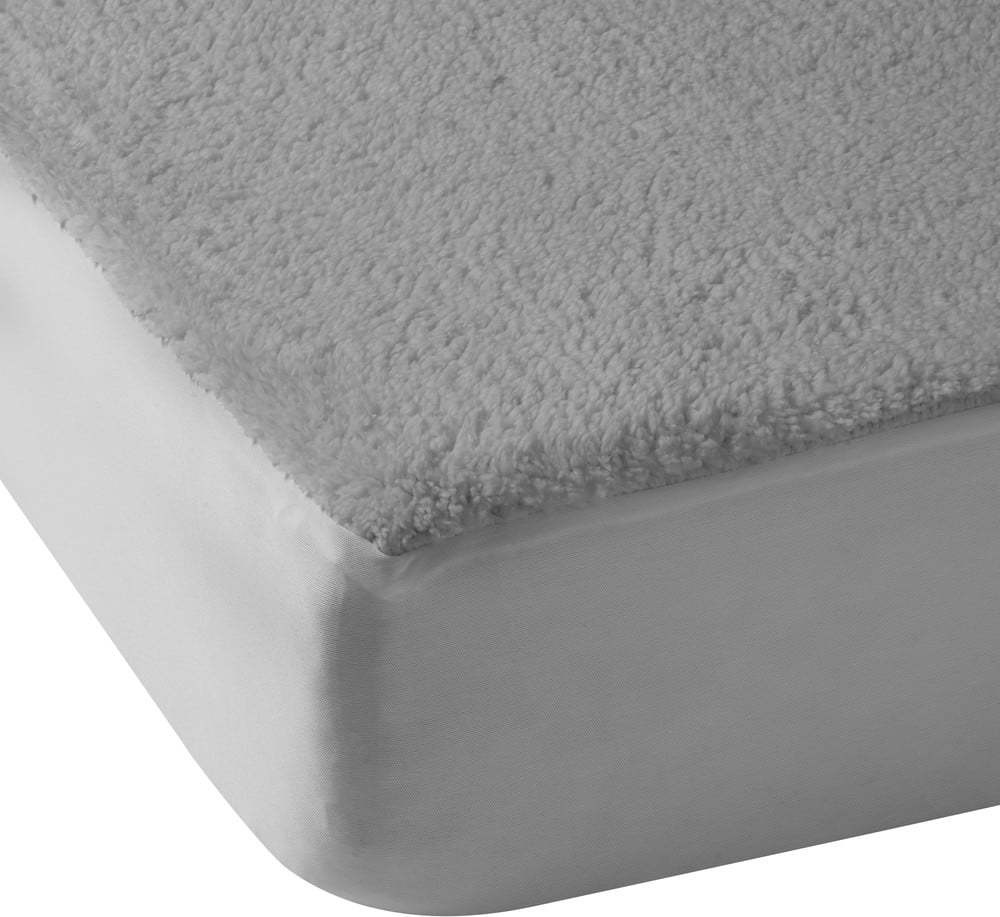 Šedé napínací prostěradlo z mikroplyše 90x190 cm Thermal Sherpa – Catherine Lansfield Catherine Lansfield