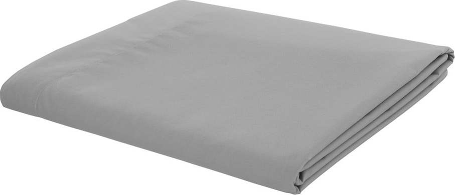 Šedé perkálové prostěradlo 180x260 cm Easy Iron Percale – Catherine Lansfield Catherine Lansfield