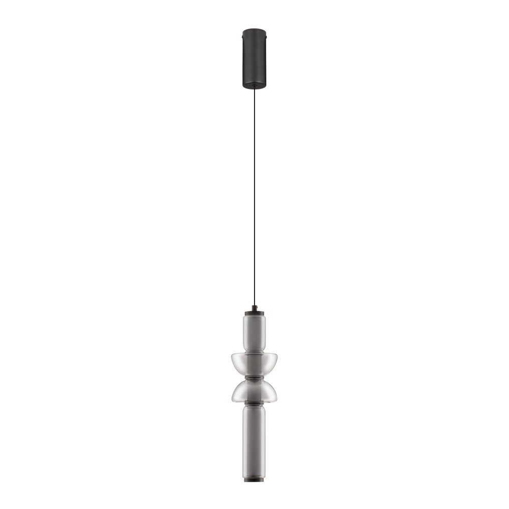 Šedé skleněné LED stmívatelné závěsné svítidlo ø 12 cm Ulon – Nova Luce Nova Luce