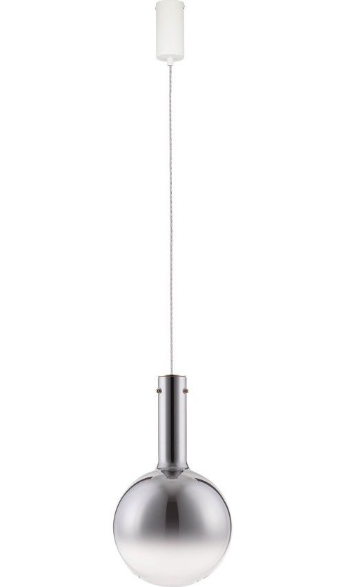 Šedé skleněné LED stmívatelné závěsné svítidlo ø 25 cm Nostos – Nova Luce Nova Luce