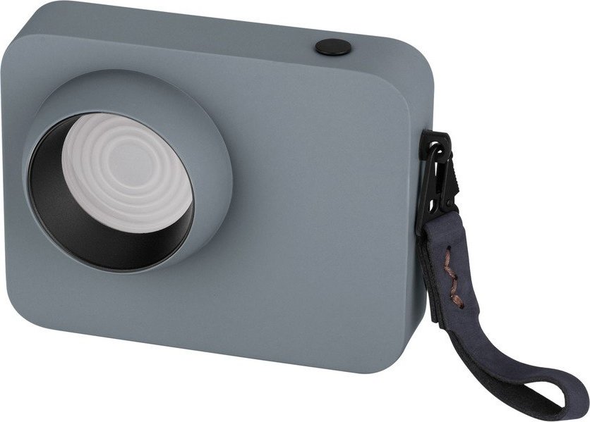 Šedomodrá kovová LED stmívatelná stolní lampa (výška 11 cm) Kedros – Nova Luce Nova Luce