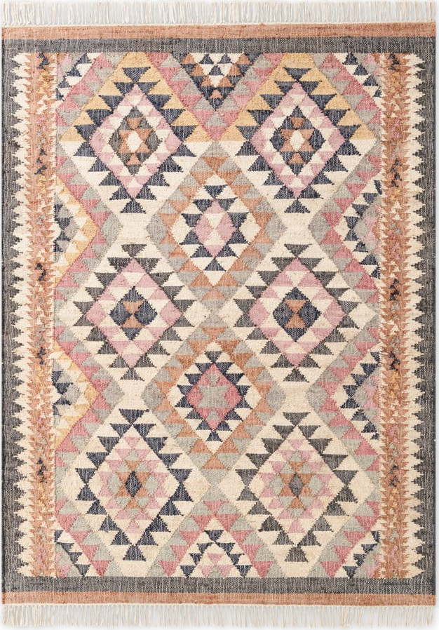 Šedý ručně tkaný jutový koberec 160x230 cm Roya Parsa – Elle Decoration Elle Decoration