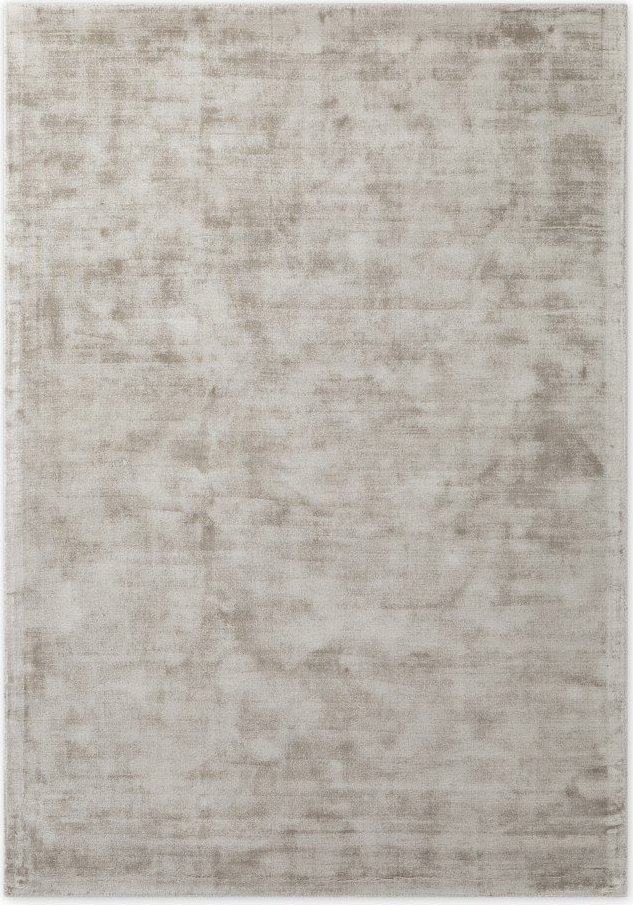 Šedý ručně tkaný koberec z viskózy 80x150 cm Noemi – Vikosa Vikosa