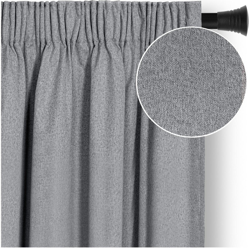 Šedý zatemňovací závěs 140x250 cm Corita – Restilo Restilo