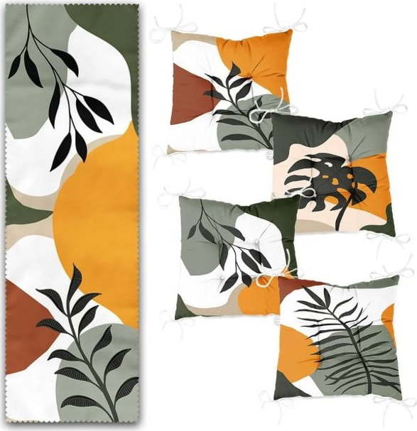 Set podsedáků a běhounu 5 ks Illustrated Autumn – Mila Home Mila Home