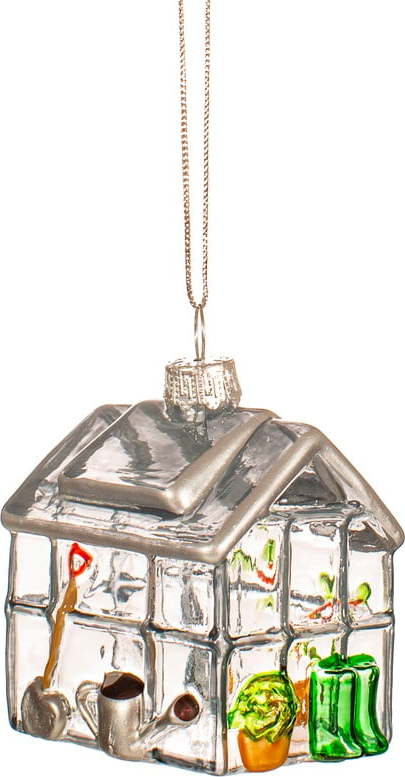 Skleněná ručně vyrobená vánoční ozdoba 5 cm Greenhouse – Sass & Belle Sass & Belle