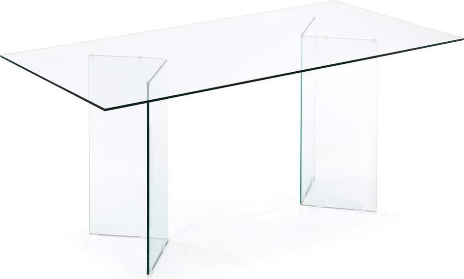 Skleněný jídelní stůl 90x180 cm Burano – Kave Home Kave Home