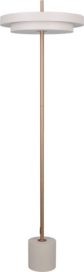Slonovinová LED stmívatelná stojací lampa (výška 138 cm) Keaton – Trio TRIO