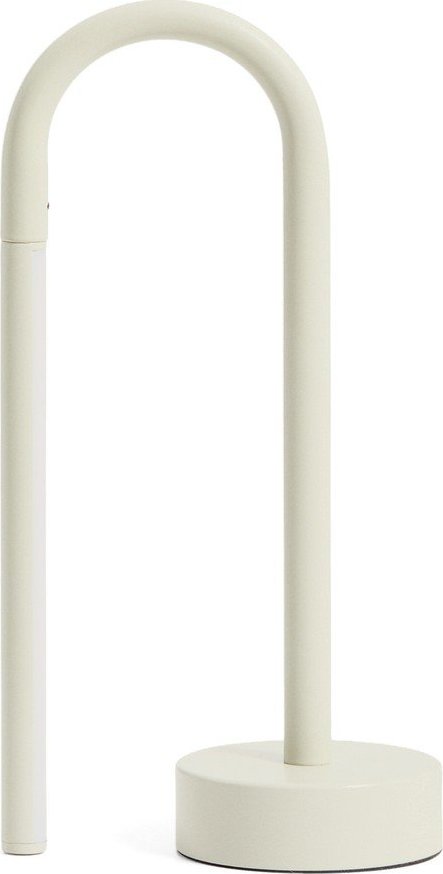 Slonovinová kovová LED stolní lampa (výška 30 cm) Bow – Kave Home Kave Home