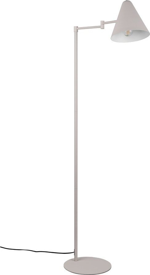 Slonovinová stojací lampa s ohybatelnou konstrukcí (výška 126