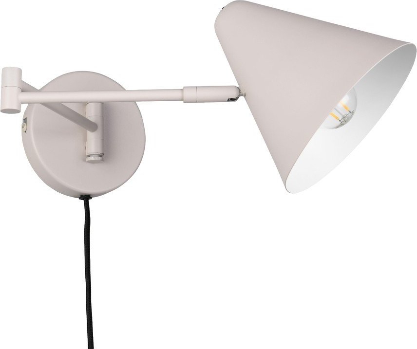 Slonovinové nástěnné svítidlo s ohybatelnou konstrukcí do zásuvky ø 15 cm Cosima – Trio TRIO