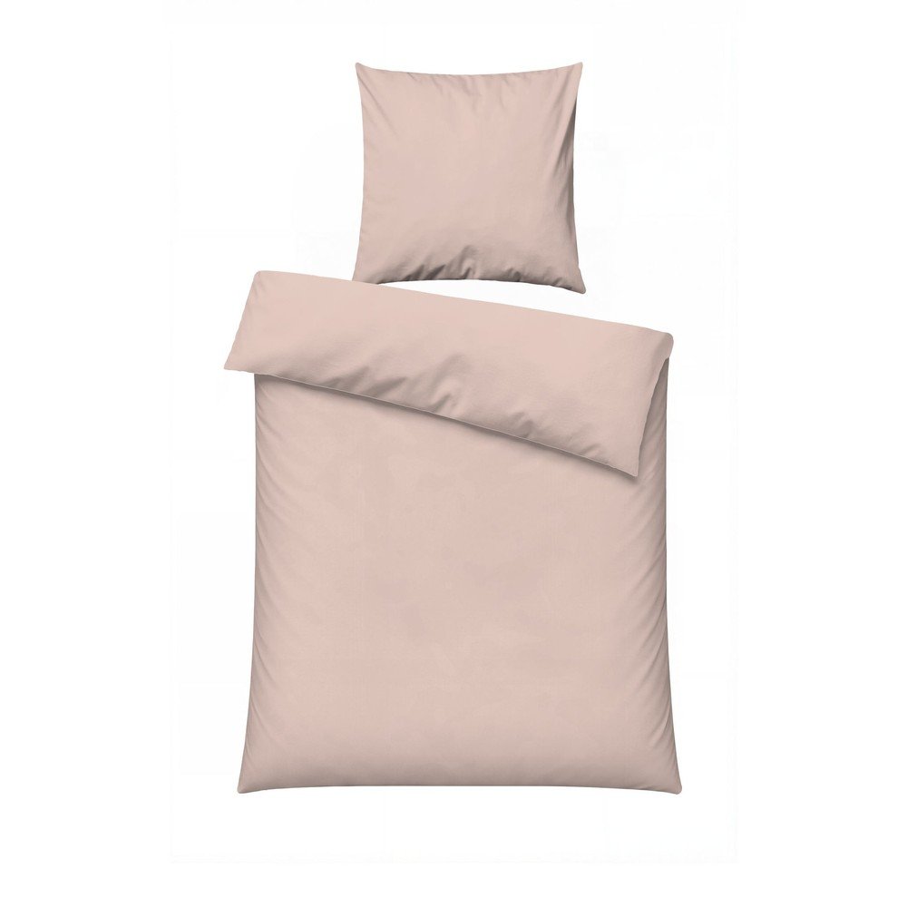Starorůžové povlečení na jednolůžko 200x140 cm Plain – Mijolnir Mijolnir