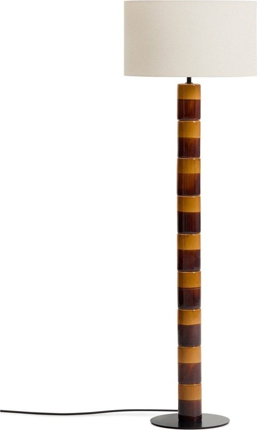 Stojací lampa s textilním stínidlem (výška 146 cm) Mavran – Kave Home Kave Home