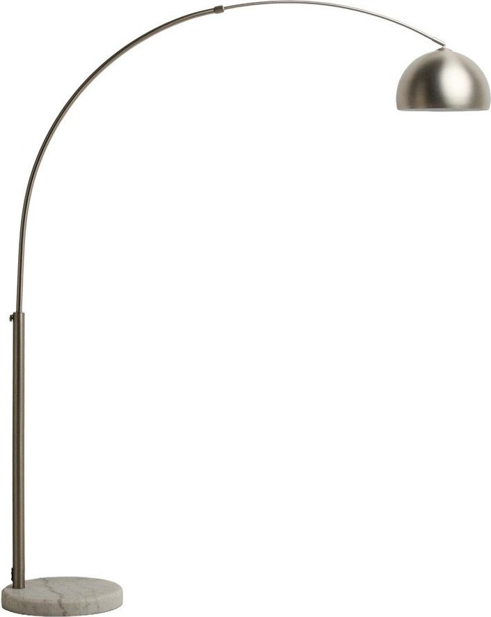 Stojací lampa ve stříbrné barvě s kovovým stínidlem (výška 160 cm) Madali – Kave Home Kave Home