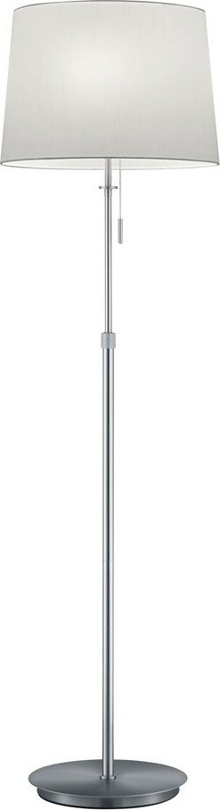 Stojací lampa ve stříbrné barvě s textilním stínidlem (výška 180 cm) Lyon – Trio TRIO