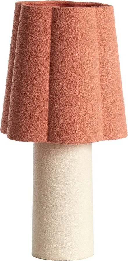 Stolní lampa v lososové barvě/krémová s textilním stínidlem (výška 50 cm) Musaby – Light & Living Light & Living