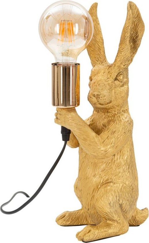 Stolní lampa ve zlaté barvě (výška 35