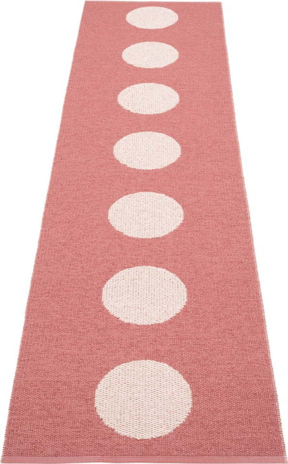 Světle červený vnitřní a venkovní běhoun 70x280 cm Vera Pop Blush – Pappelina Pappelina