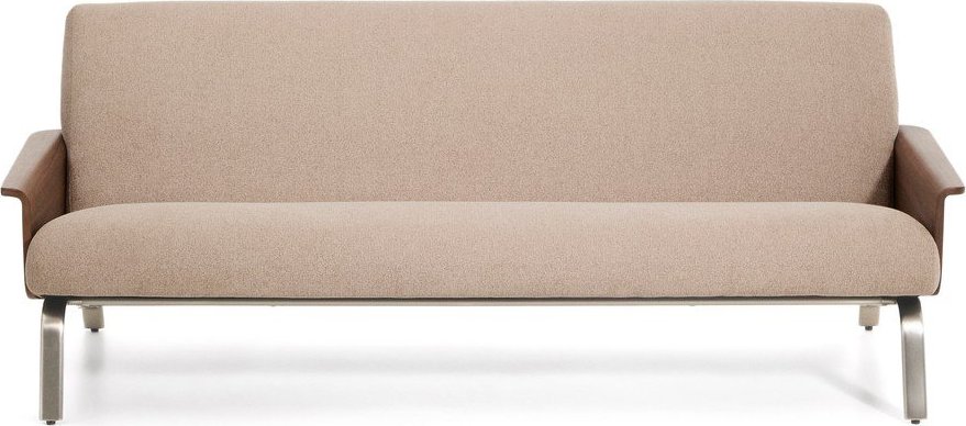 Světle hnědá žinylková pohovka 205 cm Amsen – Kave Home Kave Home