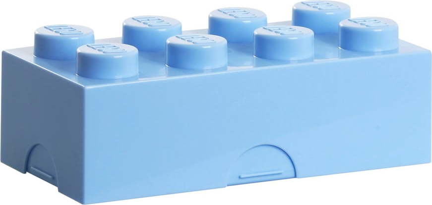 Světle modrý plastový dětský úložný box 20x10x7 cm – LEGO® LEGO