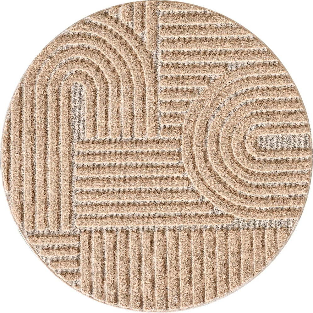 Světle růžový kulatý koberec ø 200 cm Art 1121 – Ayyildiz Carpets Ayyildiz Carpets