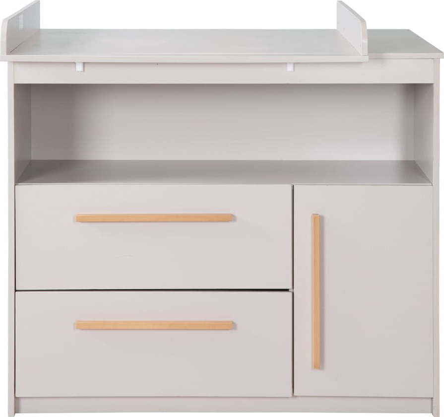 Světle šedá dětská komoda s přebalovacím pultem 107x98x75 cm Lea – Roba Roba