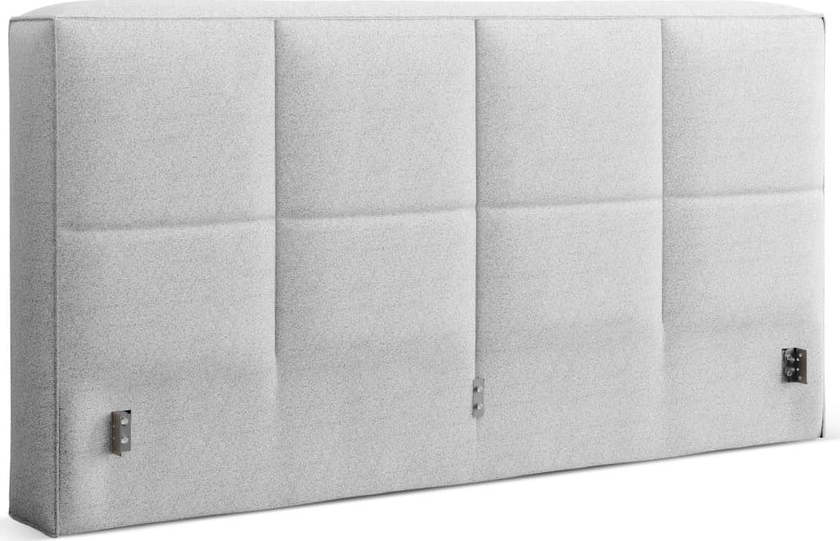 Světle šedé čalouněné čelo postele 189x100 cm Darren – Micadoni Micadoni