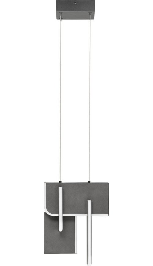 Světle šedé kovové LED stmívatelné závěsné svítidlo Totem – Nova Luce Nova Luce
