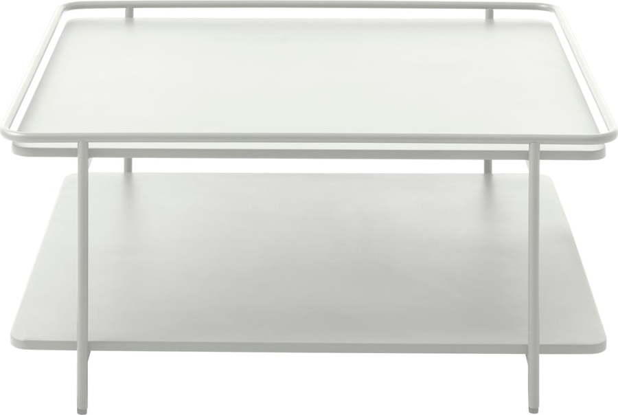 Světle šedý kovový konferenční stolek 75x75 cm Yuba – Unique Furniture Unique Furniture