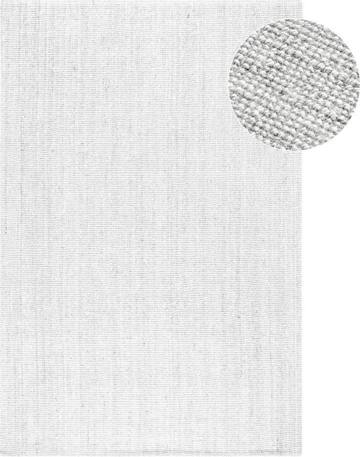Světle šedý oboustranný/ručně tkaný jutový koberec 120x170 cm Bouclé Jaipur – Hanse Home Hanse Home