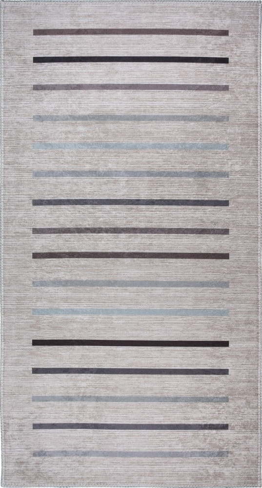 Světle šedý pratelný koberec běhoun 80x200 cm – Vitaus Vitaus