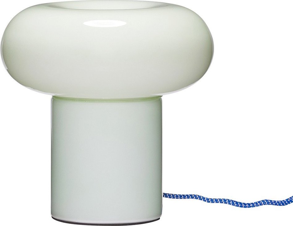 Světle zelená skleněná stolní lampa (výška 22 cm) Hues – Hübsch Hübsch