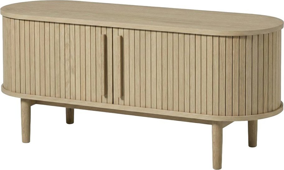 TV stolek v dekoru dubu ve světle přírodní barvě 140x56x40 cm Meta – Unique Furniture Unique Furniture